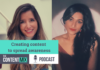podcast interview between Carlota Pico from VeraContent and Dimple Vijaykumar, global social media manager